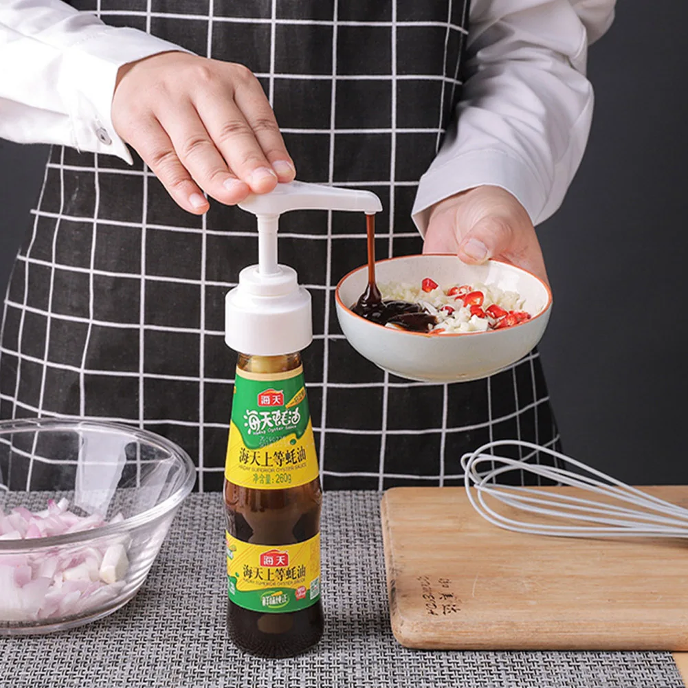 Oyster Sauce Bottle Pressure Nozzle Pump Head Oil Pressure Nozzle Household Oil Pot Kitchen Squeeze Oyster Sauce Kitchen Supplie