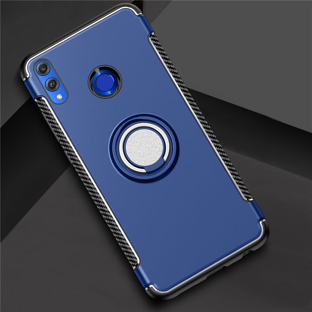 Ring Case For Xiaomi Mi 9T 9 SE 8 A2 Lite Note 10 Pro A1 Carbon Bumper Shockproof Cover For Redmi Note 8 7 5 6 Pro 4X 4A