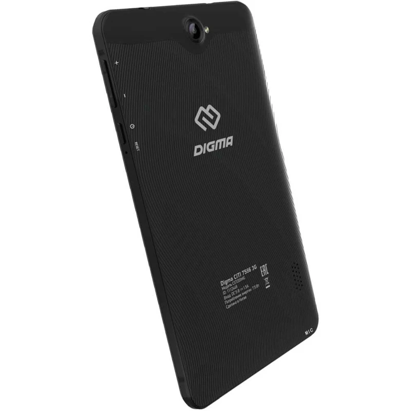 Планшет Digma CITI 7586 3G MT8321 4C/1Gb/16Gb 7" IPS 1024x600/3G/And8.1/черный/BT/GPS/2Mpix/0.3Mpix/
