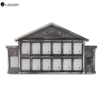 

Antique silver School House Picture Frame, Display Kindegarden Through High School, School Photo Frame on Tabletop. Desk