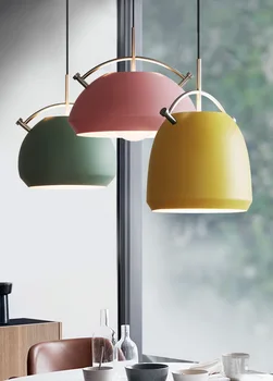 

A Chandelier Post Modern Originality A Living Room Bedroom Bar Counter Personality Macaroon Single Head Aluminum A Chandelier