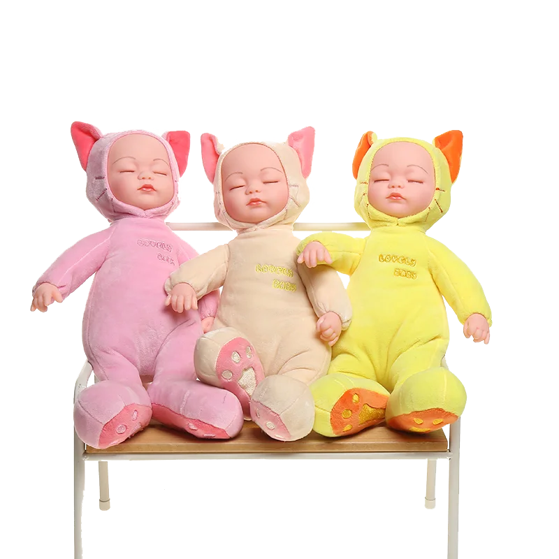 35 см плюшевые животные детские мягкие игрушки Детские Куклы Игрушки для Детские Силиконовые гиперреалистичный Младенцы реалистичные детские игрушки Спящая кукла