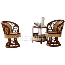 1 шт. ротанговый деревянный стол ручной работы ротанговая мебель из цельного дерева журнальный стол полый резной стол гостиная балкон стол для отдыха
