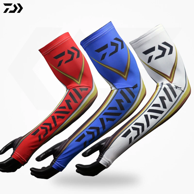 

Daiwa Gloves Running Arm Sleeve Long Type Sunscreen Cuff Female Summer Outdoor Sports Car Driving Mittens Ice Fishing Gloves