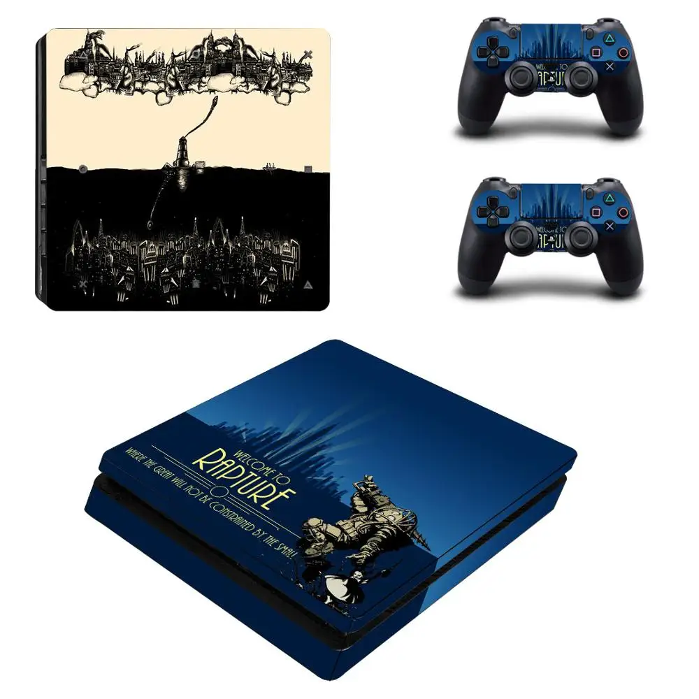 YSP4S-0220 BioShock PS4 Slim sticker s PS 4 Play station 4 Slim Skin sticker Pegatinas для playstation 4 Slim консоли и контроллера - Цвет: YSP4S-0220