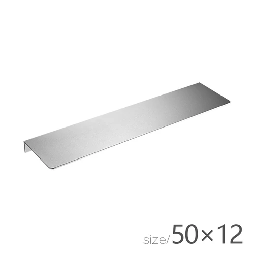 50cm silver punch Скандинавские Бесплатные пробивные Серебристые матовые полки для ванной комнаты Органайзер утолщение пространства алюминиевые стеллажи для хранения душ Caddy металлические полки - Цвет: 50cm silver punch