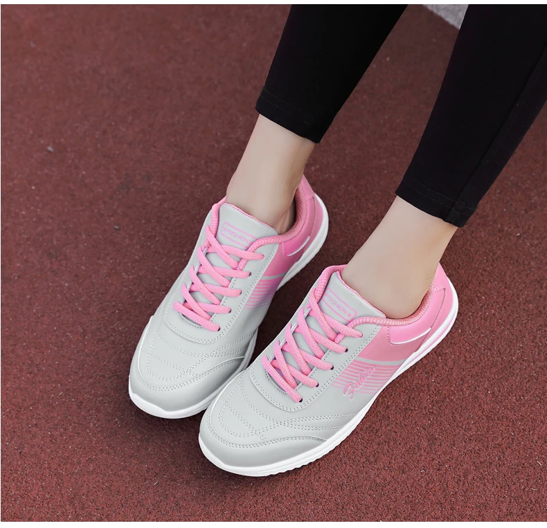 Tenis feminino; женская обувь для тенниса; износостойкая резиновая обувь для бега; женская кожаная обувь на плоской подошве; женская спортивная