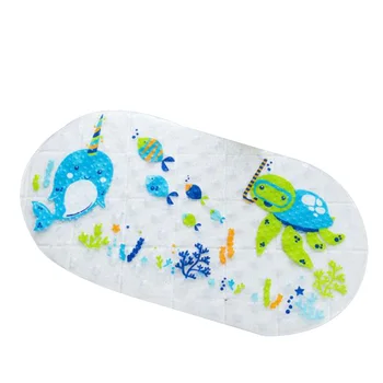 

Cartoon Non Slip Bathtub Mat for Kids - 35x16 Inch Anti Slip Shower Mats for for Toddlers Children Baby Floor Tub Mats