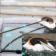 Регулируемая телескопическая щетка для мытья автомобиля, протирающая швабру, инструмент для чистки автомобиля, принадлежности для салфеток, щетки для автомобилей