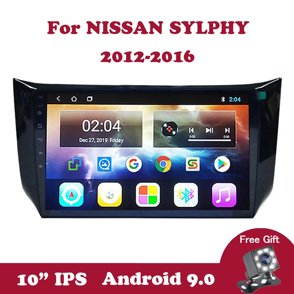 

Android 9.0 Car Radio For NISSAN SYLPHY 2012-2016 10.1" IPS Touchscreen Head Unit Multimedia GPS Navigation Player Double Din