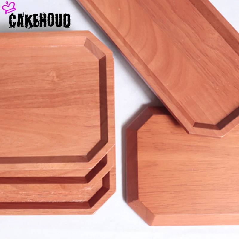 CAKEHOUD китайская кухонная мебель поддон для хранения продуктов посуда поднос домашняя твердая деревянная тарелка для фруктов, выпечки Десерт обслуживание лоток