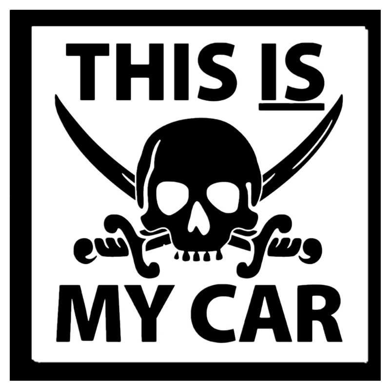 

Car Sticker This Is My Car Reflective Fun Car Sticker PVC Decal Silver/black Car Bumper Window Sticker 15*15cm