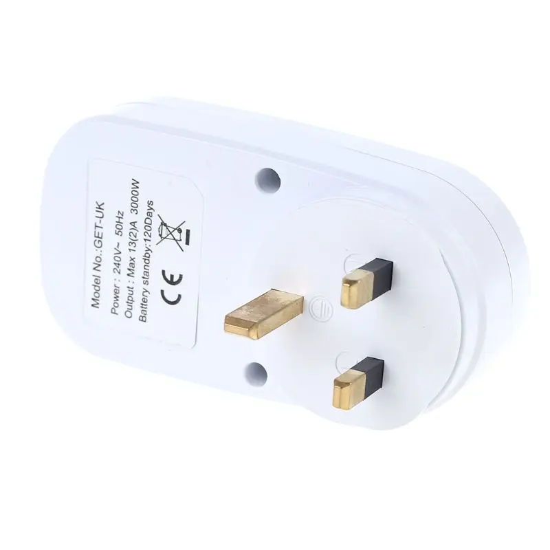 Digital Weekly Programmable Electrical Wall Plug-in Power Socket Timer Switch Outlet Time Clock UK Plug