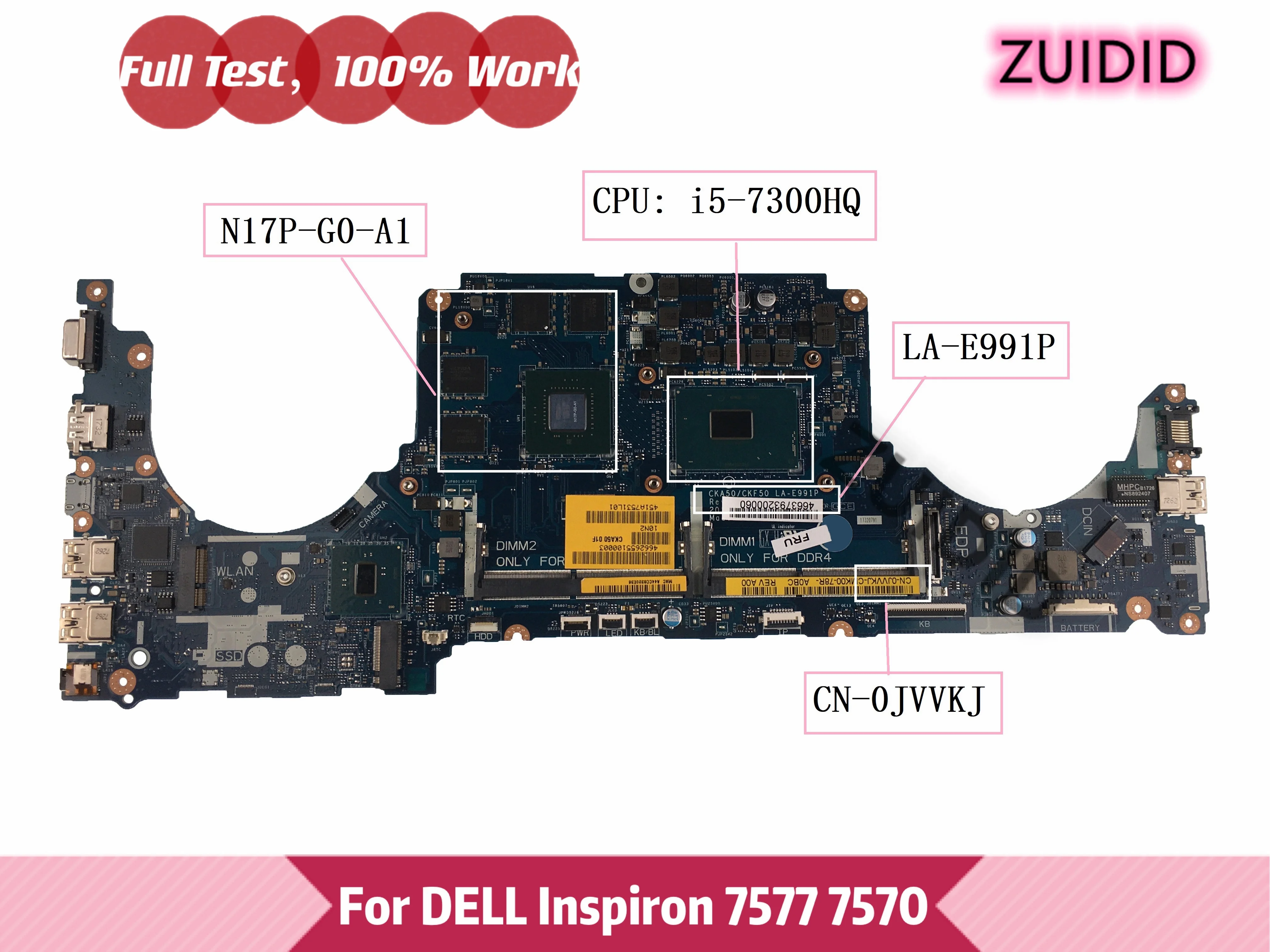 Материнская плата CKA50/CKF50 для ноутбука DELL Inspiron 7577 7570 | Компьютеры и офис