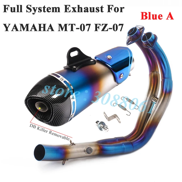 Yoshimura de moto de système complet a accédé à l'évasion pour Yamaha MT-07  FZ-07 MT07 modifié avant lien tuyau silencieux DB Killer Silformerly -  AliExpress