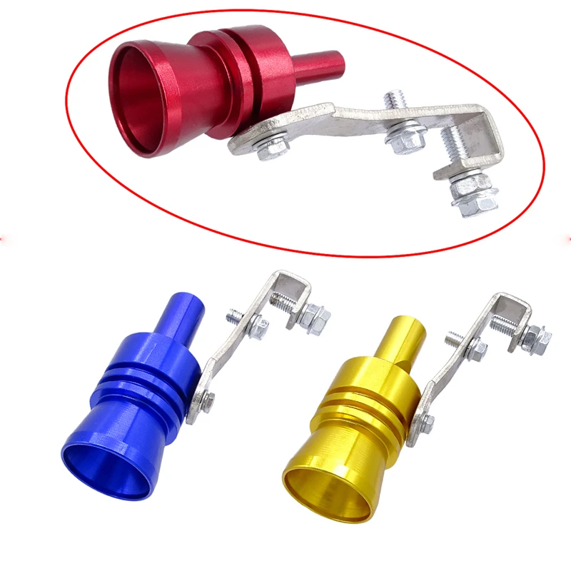 

1 Pcs Universal Motorbike Car Exhaust Fake Turbo Whistle Pipe Sound Muffler Blow Off Valve Simulator Whistler 3 Colors S-XL Size