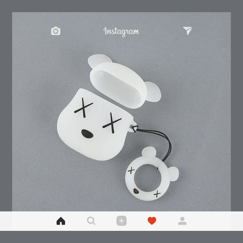 

Popular Brand Cool KAWS Violence Bear Airpods1/2 Protective Case Applicable Apple Wireless Bluetooth Earphones gui jiao he