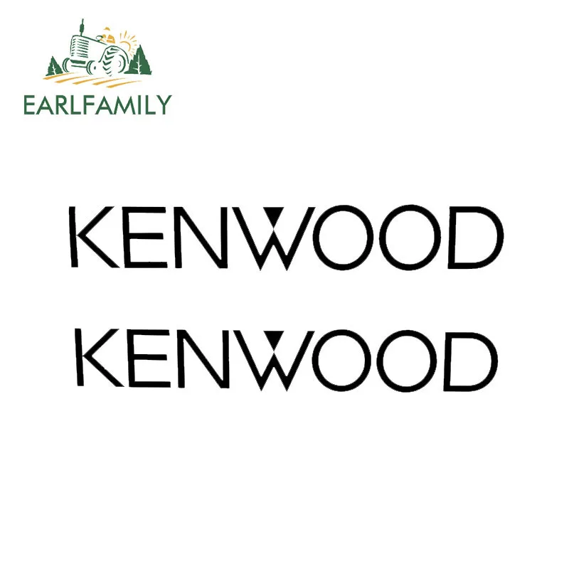 EARLFAMILY 16 см x 2,4 см 2x Kenwood Аудио Автомобильные оконные колонки стерео усилитель виниловая наклейка на бампер наклейка на автомобиль JDM Стайлинг автомобиля