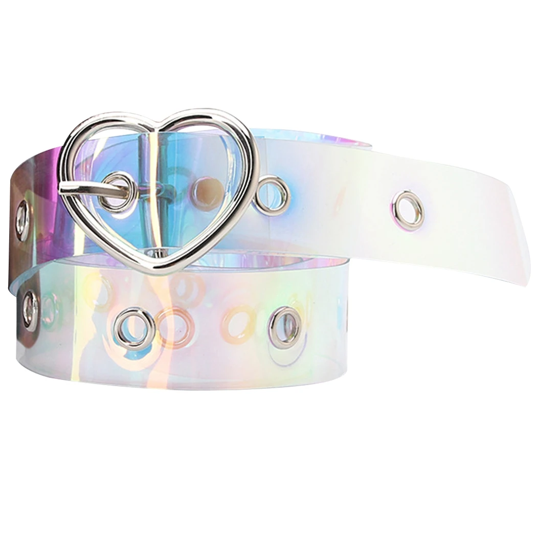 Cintura In Plastica Da Donna Cintura Con Occhiello Per Cintura Trasparente Alla Moda Con Cintura In Vita Con Fibbia A Cuore Per Donna