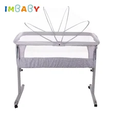 IMBABY кроватка Европейская многофункциональная Детская Кровать Складная портативная прикроватная кровать шейкер новорожденный BB Колыбель портативная детская кроватка