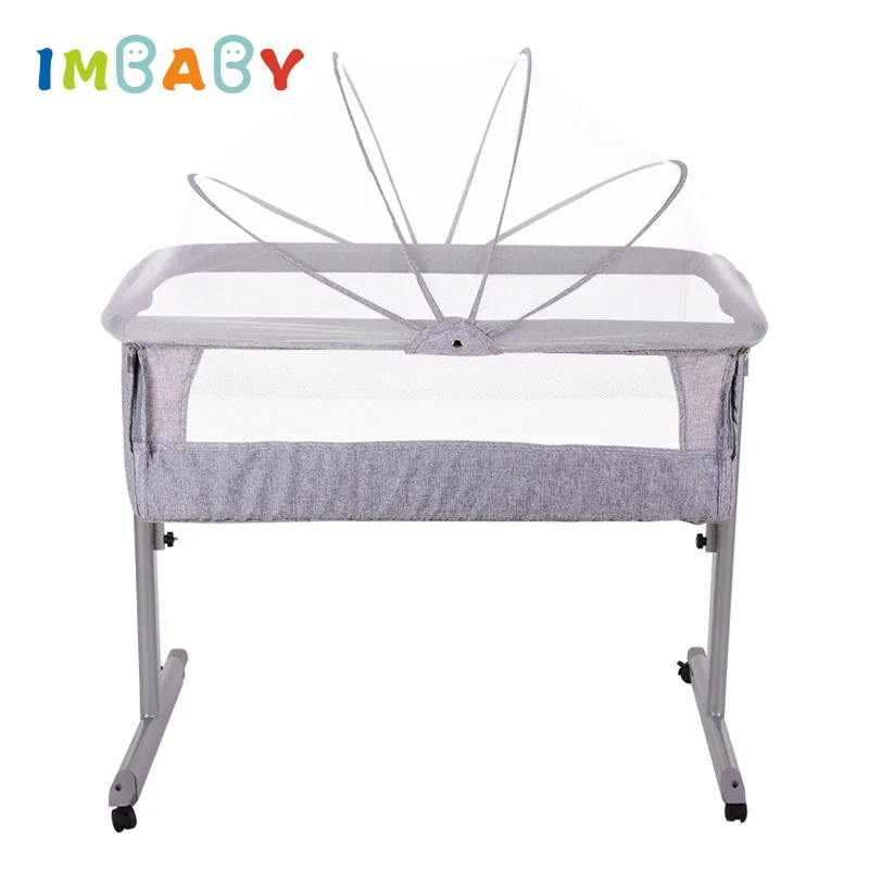 IMBABY кроватка Европейская многофункциональная Детская Кровать Складная