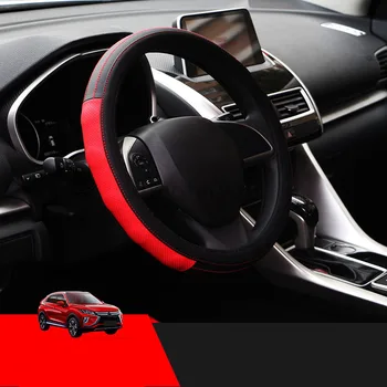 

Leather Car Steering Wheel Cover Four Seasons Decoration Car Accessories For Mitsubishi ECLIPSE CROSS 2018 2019