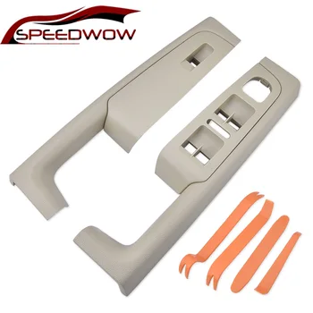 

SPEEDWOW Car Inner Handle Frame Panel Front Left Right Side Door Interior Handle Cover For For Skoda Superb Inner Parts 1 Set