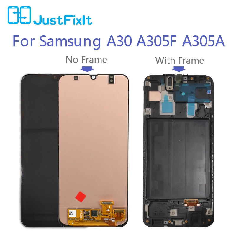 Для samsung galaxy A30 SM-A305F A305A A305 ЖК-дисплей кодирующий преобразователь сенсорного экрана в сборе+ инструмент, A30 дигитайзер
