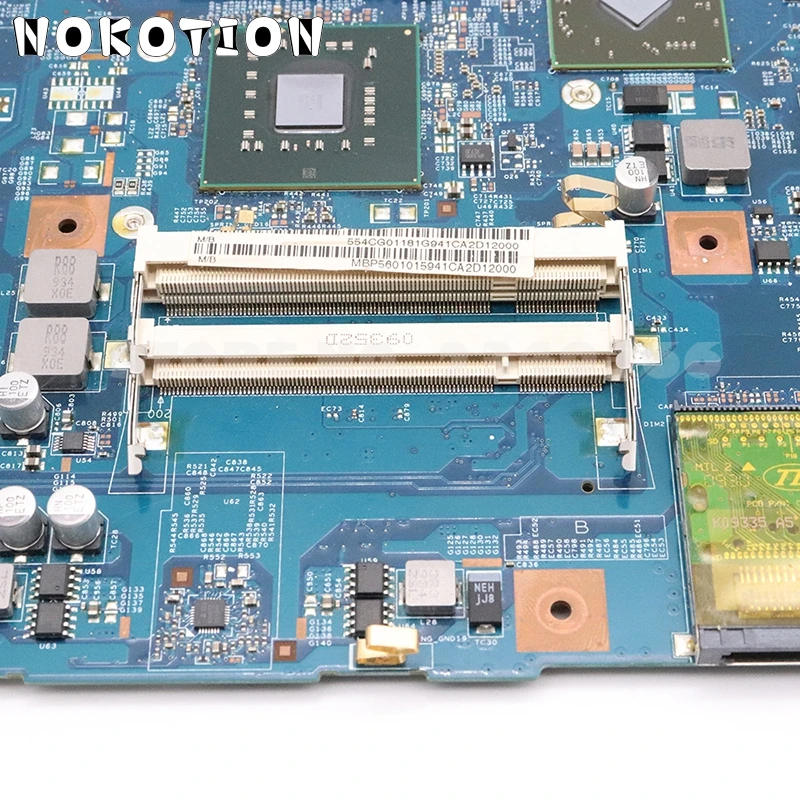 NOKOTION материнская плата для ноутбука acer aspire 5738 основная плата GM45 DDR2 HD4500 Бесплатный процессор MBP5601015 MBPKE01001 48.4cg07011