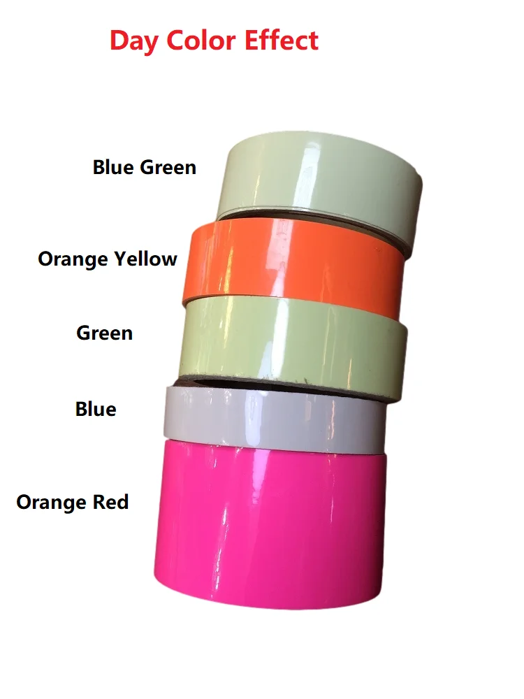 5cm x 1m Glow in the Dark Luminous Tape Fluorescent Safety Tapes Orange 