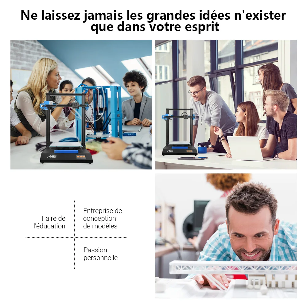 Anet ET5X 3D Printer Touch Screen Filament Detection Auto Leveling