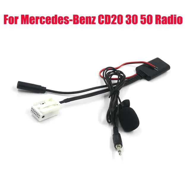 Car Radio Car Bluetooth 5.0 Audio AUX Cable Adapter MIC For Mercedes-Benz  W169 W245 W203 W209 W164 R230 APS NTG CD20 30/50 - AliExpress