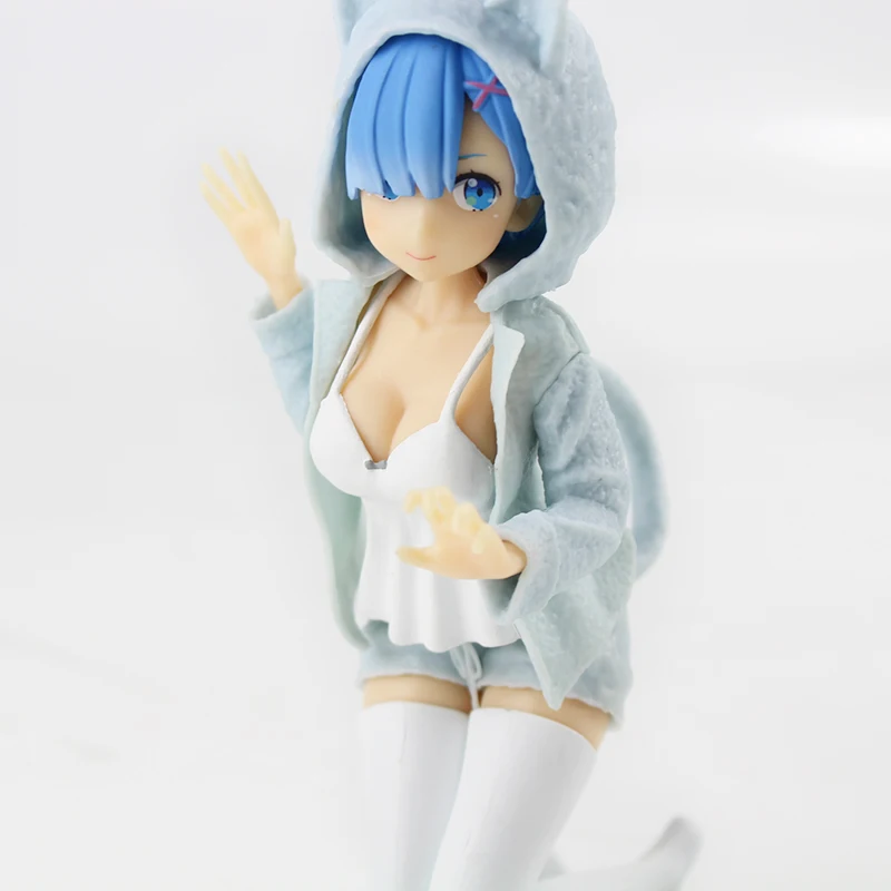 2 шт./компл. 12 см Re: жизнь в другом мире от Zero Rem Ram Nyanko Mode Сексуальная статуя красоты ПВХ Модель Фигурки игрушки куклы