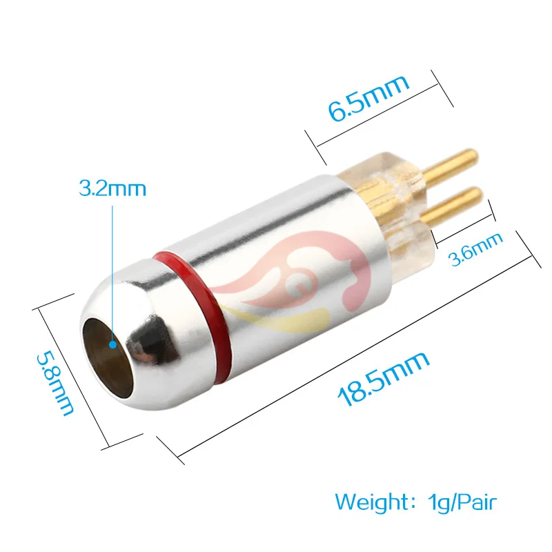 1 пара аудио разъем адаптер для наушников 2Pin разъем для IE8 IE8I IE80 DIY HiFi наушники аудио кабель 0,78 мм металлический разъем соединения