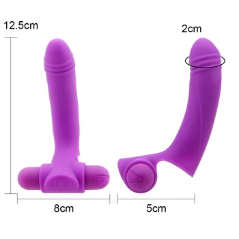Clitoris Stimulator Finger Sleeve Vibrator 10 Powerful Vibration Female Masturbator G Point Vaginal Massager Sex Toys For Women 2