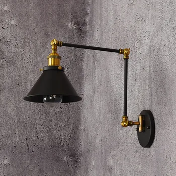 

2020 Wall Light Retro Universal Half Double Festival Single-section, Wrought Iron Rocker Arm Of Wall Lamp, Lamp Personality