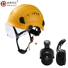 Casque de sécurité avec visière et cache oreilles, Kit de Protection industrielle pour l'escalade en plein air, le sauvetage, l'exploration de grotte