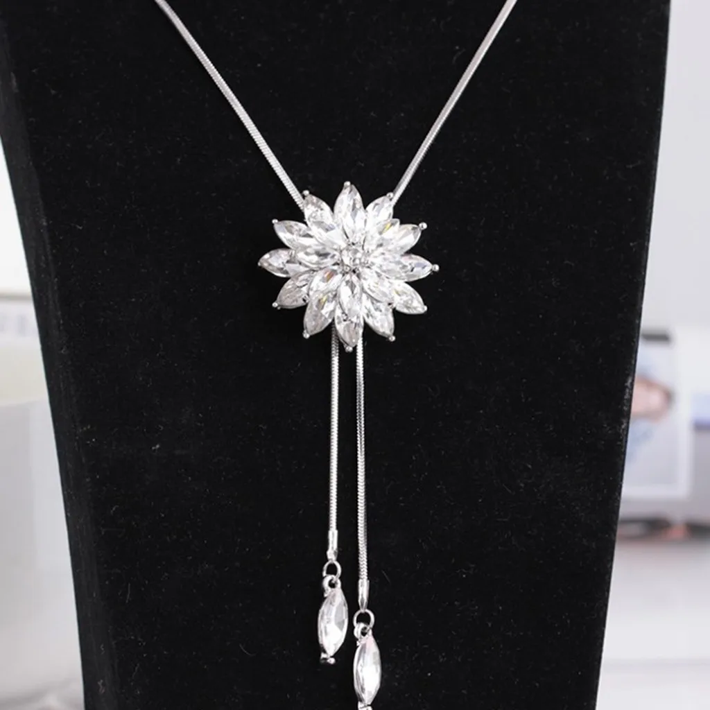 Модное ожерелье в форме листа, Простое жемчужное ожерелье с бахромой, модное дикое длинное ожерелье с цепочкой для свитера, вечерние, на свадьбу, Подарок на годовщину#3