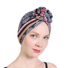 

New Elegant Women Soft 3D Flower Cotton Turban Hat Cancer Chemo Beanies Caps Headwear Headwrap Hair Loss Accessories