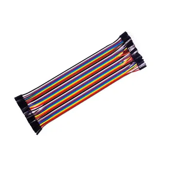 

Super Long 40PCS/SET COlorful DuPont line 2.54mm 1p-1p Pin Male to Male Color Breadboard Cable Jump Wire Jumper For Arduino