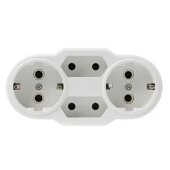 

Professional EU Type Conversion Socket 1 to 4 Way EU Standard Power Adapter Socket Outdoor Traveling Socket AC 110~250V 16A 250V