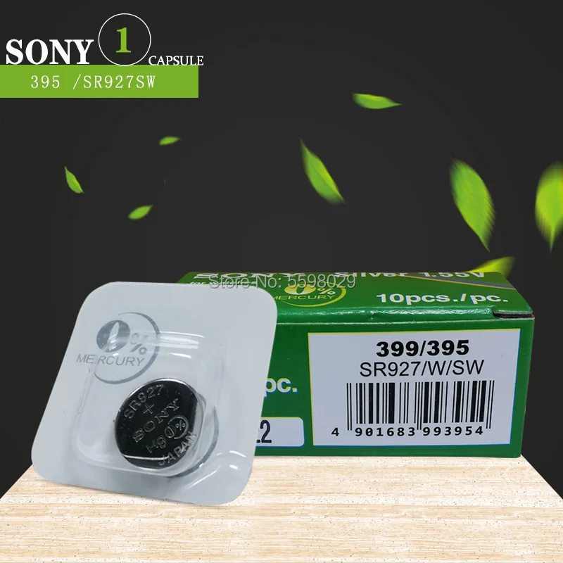 Батарейки для часов Sony SR927 395/399 SR57 1 55 в оксид серебра шт. | Электроника