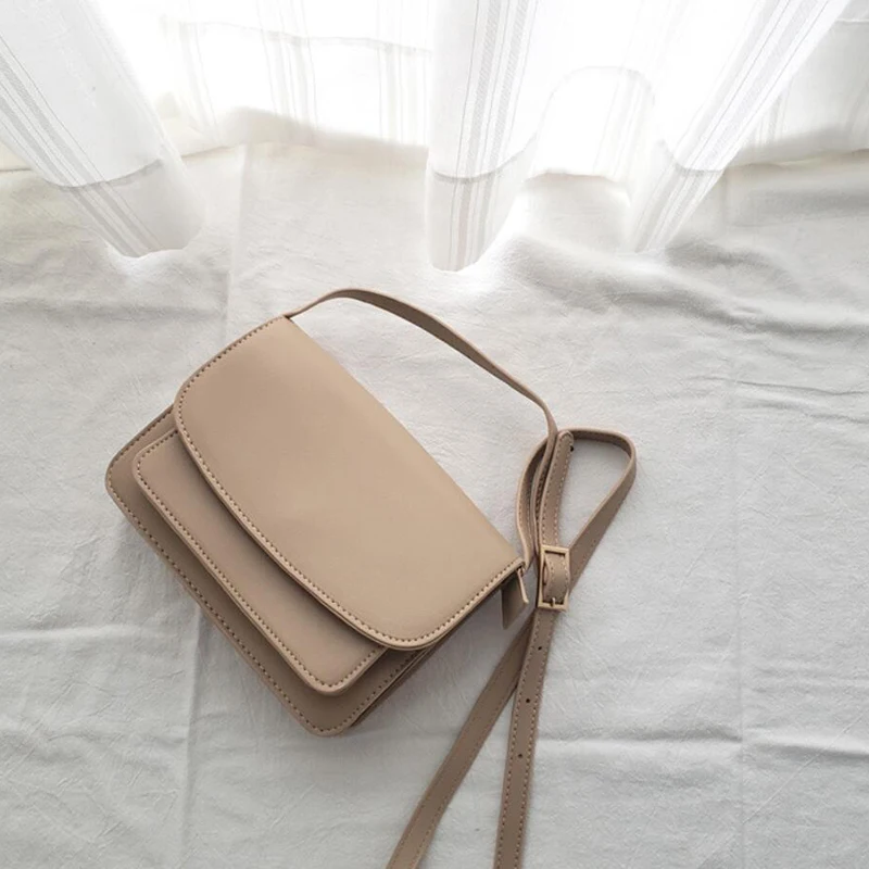 

Fashionable Simple Small Square Bag Women Bag 2019 High Quality PU Leather Mobile Phone Shoulder Crossbody Bags ZF10642