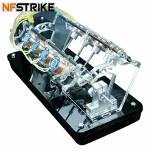 NFSTRIKE 5 в 4 Вт 8 катушек высокоскоростной Электромагнит автомобильный двигатель v-образная Модель двигателя развивающие игрушки для детей и взрослых