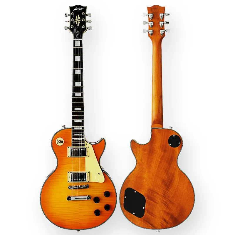 

Instrument Electric Guitar Stripes Clear Good Sound Quality Effect Better Tiger Pattern Veneer