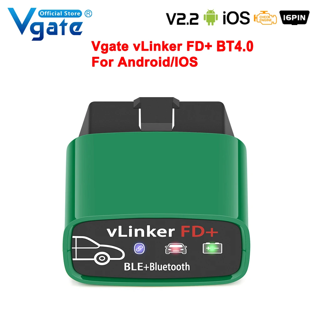 car battery charger Vgate vLinker FD ELM327 FORScan For Ford wifi Bluetooth-4.0 OBD2 Car Diagnostic Auto Tool OBD 2 Scanner J2534 PK ELM 327  V 1 5 cheap car inspection equipment Code Readers & Scanning Tools