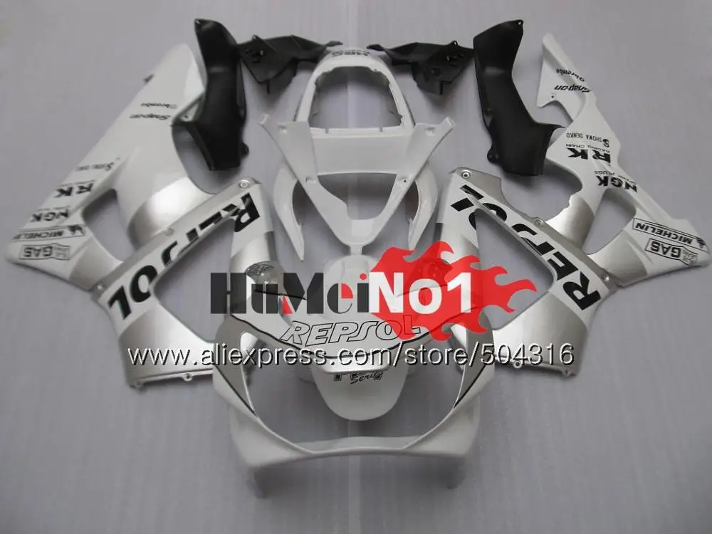 Корпус для HONDA CBR900 RR CBR 929RR 929 900 RR 900RR 46MC. 0 CBR929RR CBR900RR CBR929 RR 2000 2001 00 01 комплект обтекателей синего и белого цвета - Цвет: No. 15