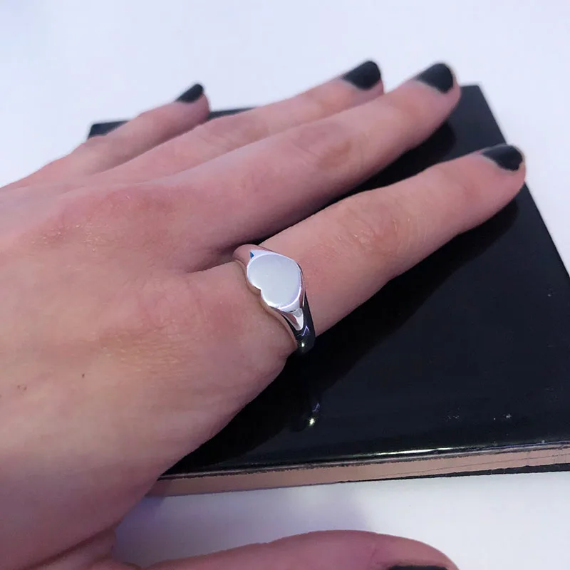 Heart Rings For Women Stainless Steel Gold Silver Color Heart Wedding Couple Rings Aesthetic Jewelry Anniversary Bague Femme - Image 2