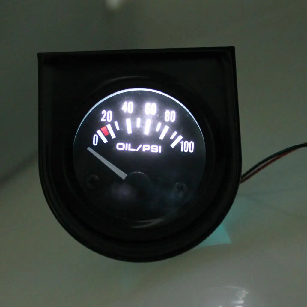 0-100Psi 52mm Digital Electric Oil Pressure Gauge For Motorcycle Car Replace