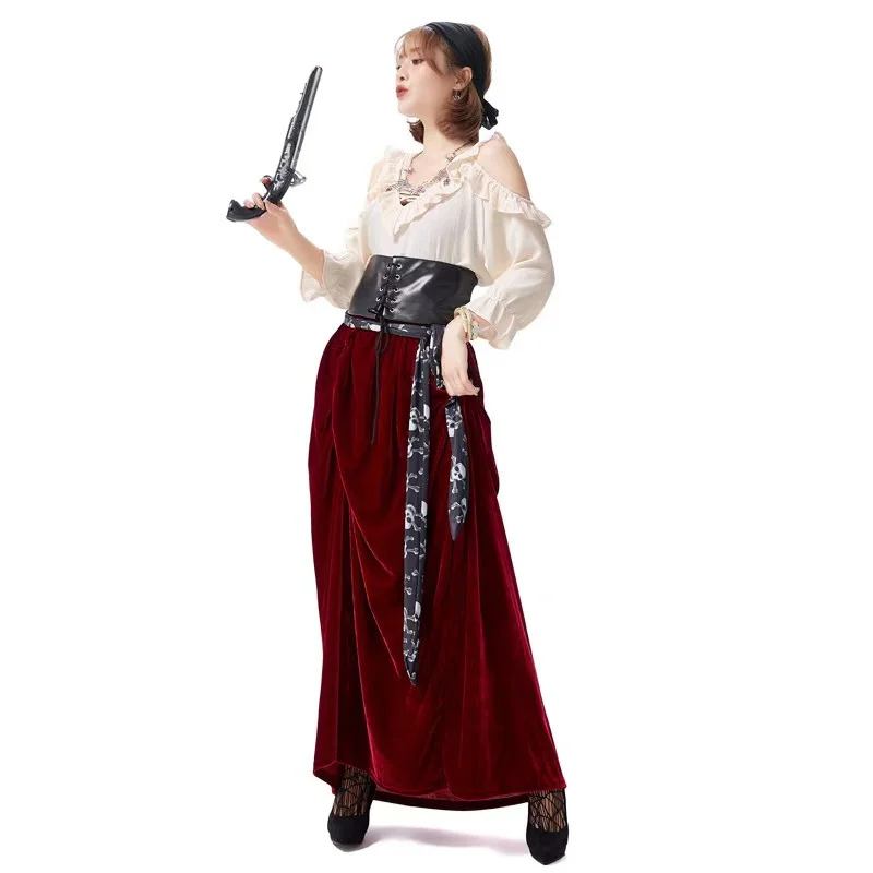 Cool Female Warrior Cosplay Women Halloween Pirate Costumes